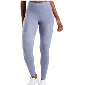 GYMSHARK True Texture Workout Gym Leggings Steel Blue Lavender Size Small